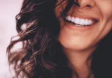 Closeup of a laughing woman